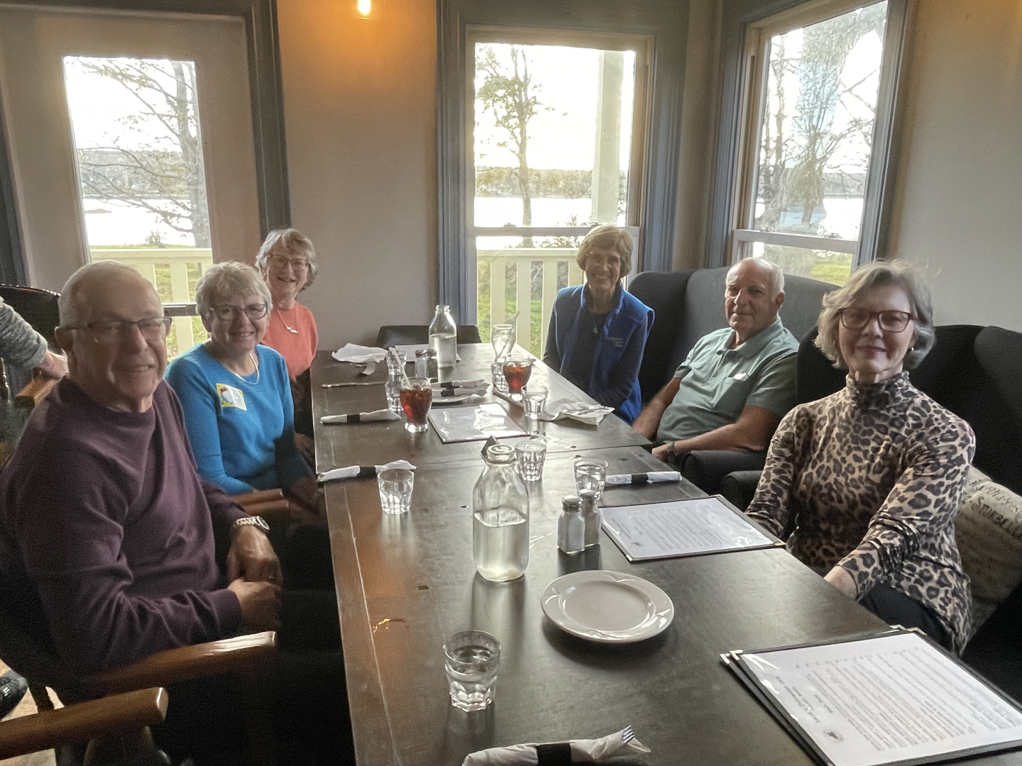 Diners at Lane's Privateer Inn enjoying the Machias Ukulele Group